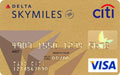 DELTA Skymiles Citi GOLD VISA Card デルタ スカイマイル シティ ゴールド VISAカード